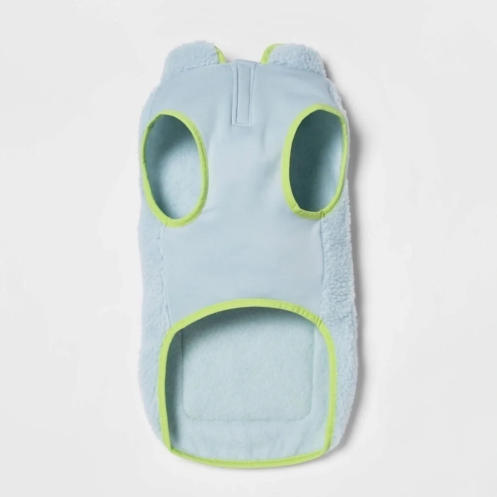 Sherpa Dog & Cat Vest Gray Aqua XS Boots & Barkley